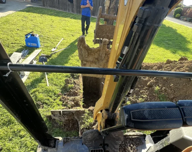 plumbing excavation home